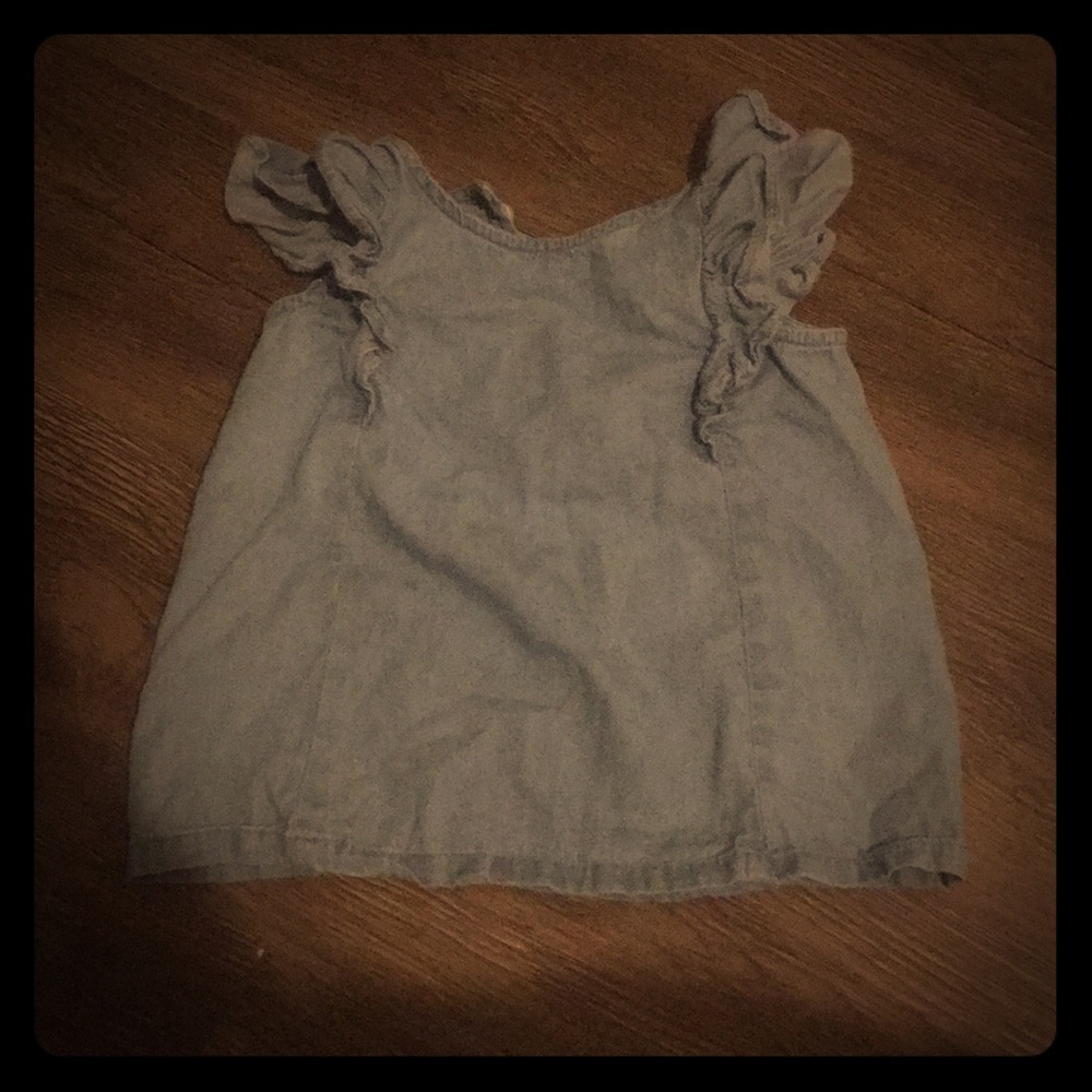 Baby GAP toddler girl denim colored blouse